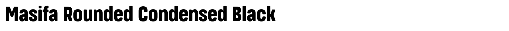Masifa Rounded Condensed Black image